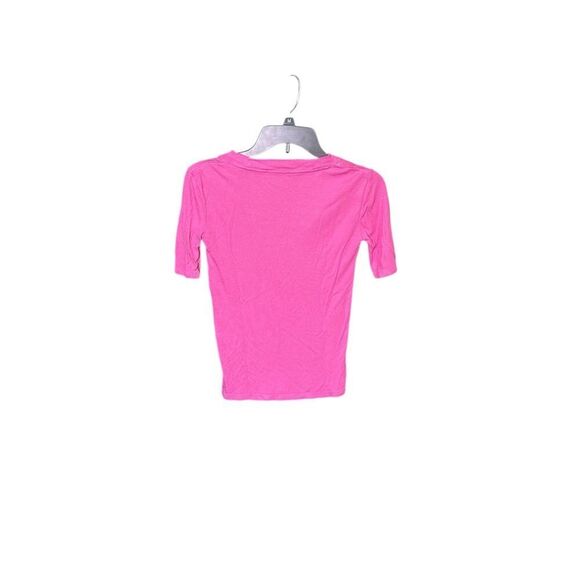 Zara Pink V-Neck Women's Top - Picture 2 of 5
